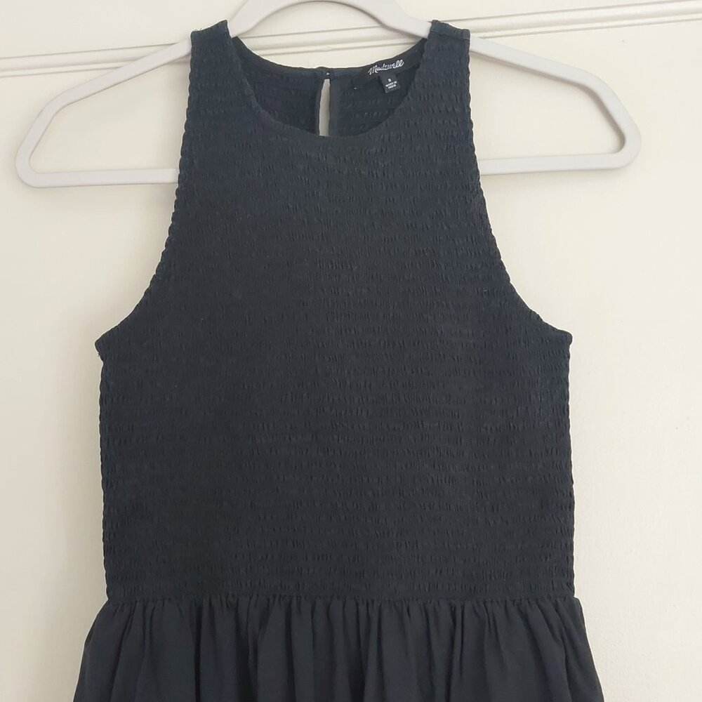 Madewell black "The Melody" smock bodice dress